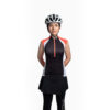 جرسی زنانه دوچرخه سواری بدون آستین LIV SOLA – مشکی نارنجی