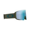 گاگل و عینک اسکی  اوکلی مدل File line  آبی با بند  خاکستری