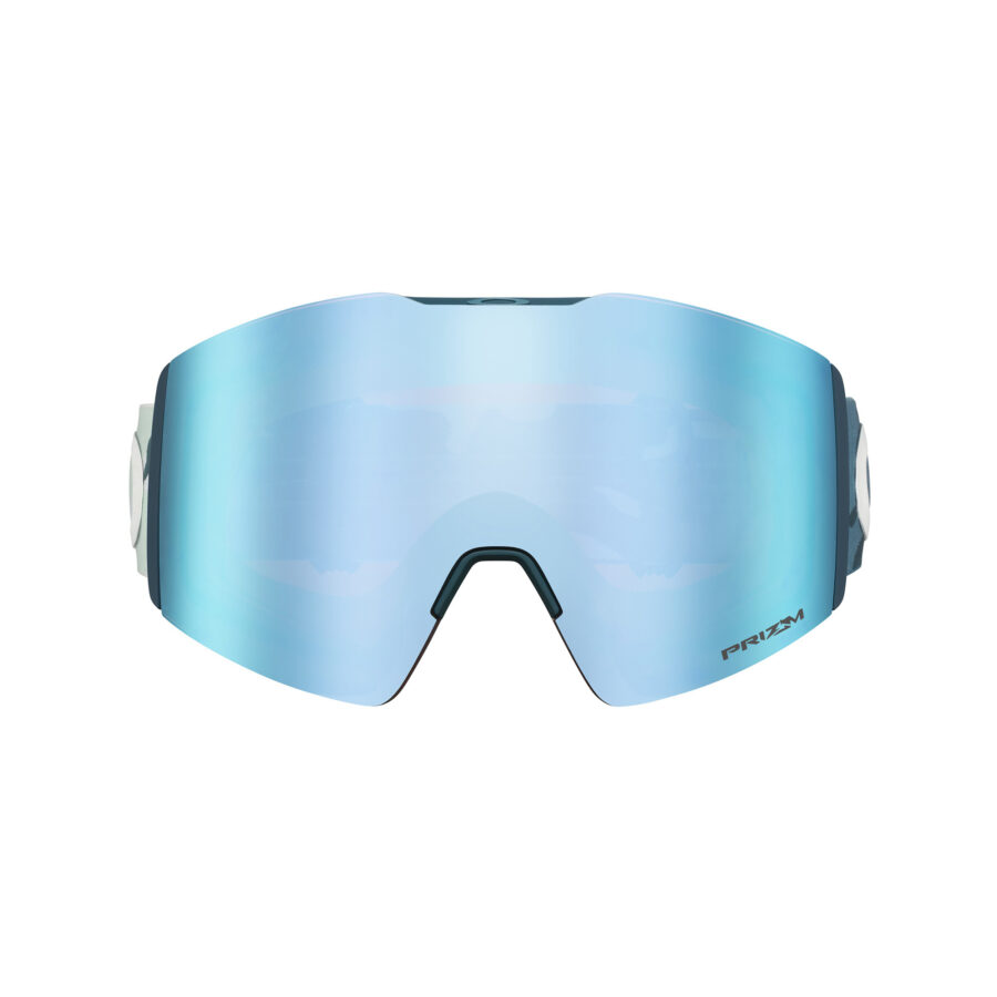 گاگل و عینک اسکی  اوکلی مدل File line  آبی با بند چریکی آبی XL