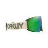گاگل و عینک اسکی  اوکلی مدل File line  سبز جیوه ای با بند سفید