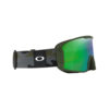 گاگل و عینک اسکی اوکلی مدل Lıne Mıner  سبز جیوه ای با بند  چریکی