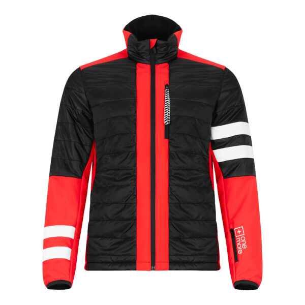 کاپشن اسکی مدل Quattro Zero Uno Eco-Padded Softshell برند OneMore – مشکی قرمز