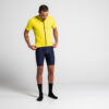 جرسی دوچرخه سواری تمام زیپ  مردانه - زرد
