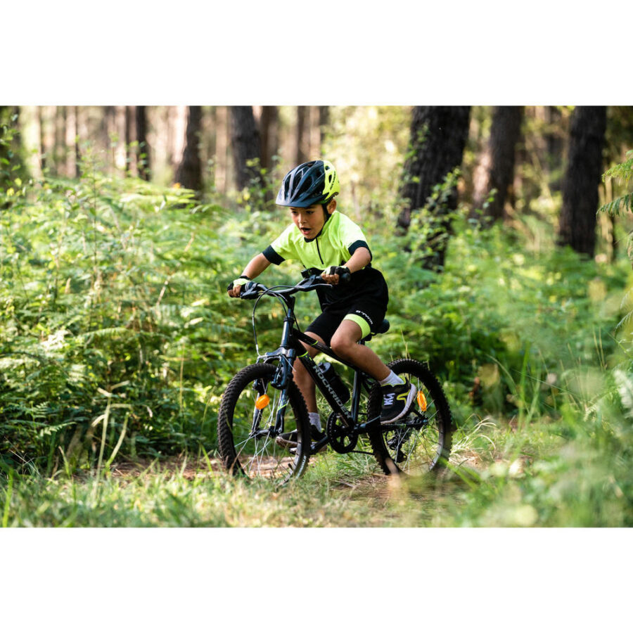 کلاه ایمنی دوچرخه سواری نوجوان ویژه کوهستان - مشکی و سبز