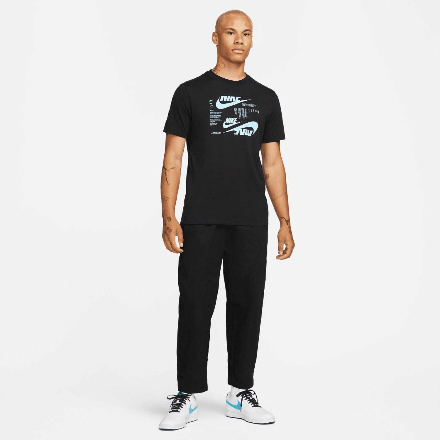 تیشرت مردانه نایک Sportswear Club Hbr - مشکی