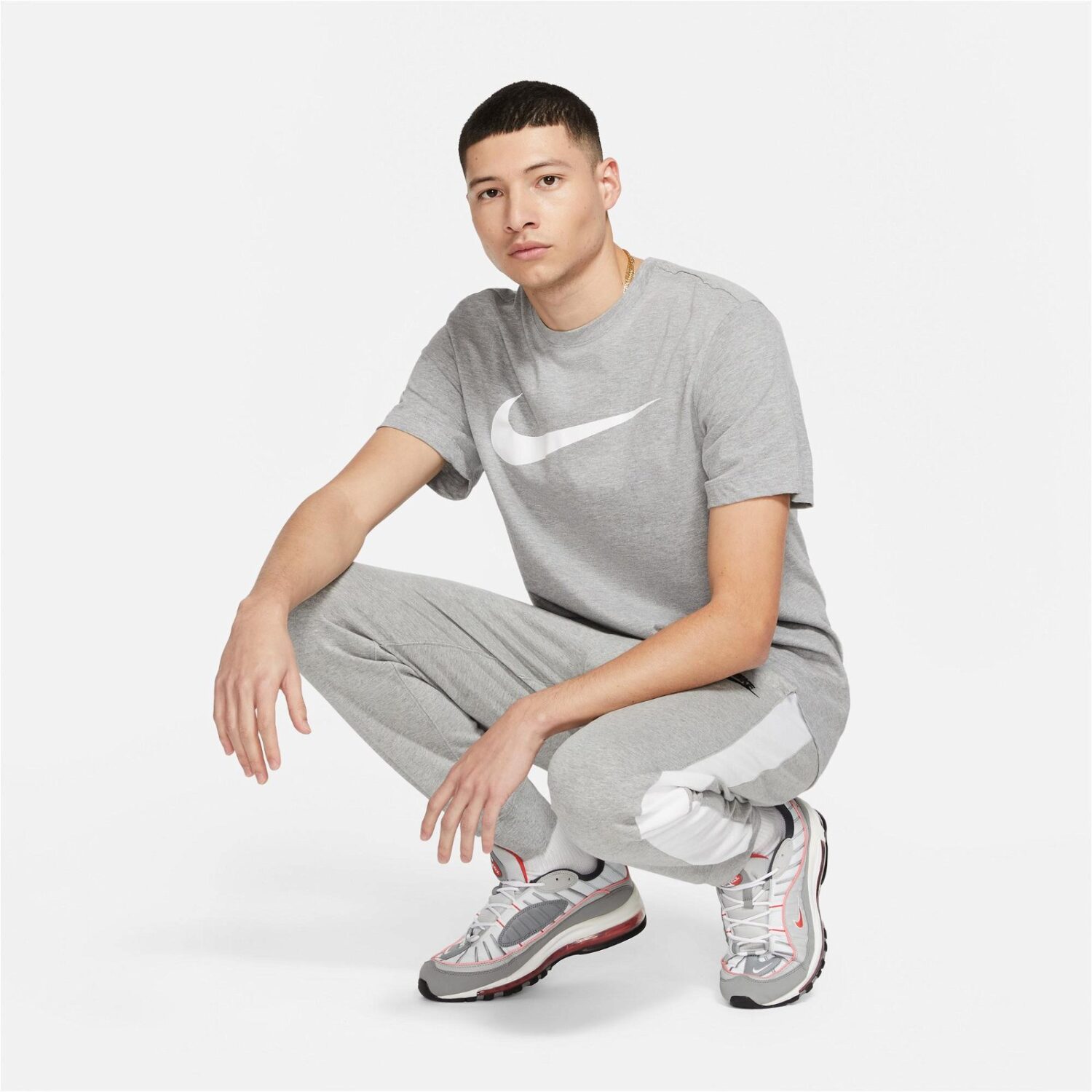 تیشرت مردانه نایک Sportswear Icon Swoosh - خاکستری