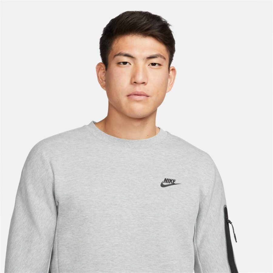 تیشرت مردانه نایکی Sportswear Essential Tech Fleece Cr - خاکستری