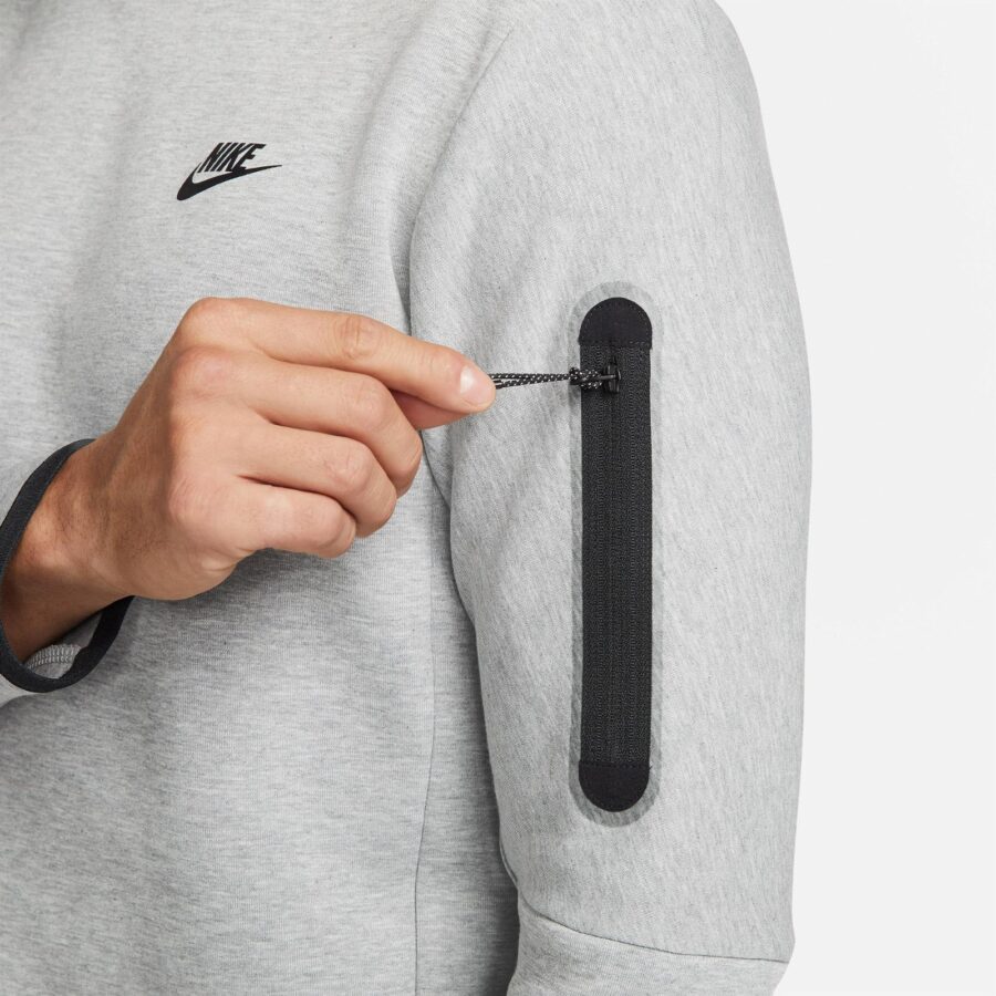 تیشرت مردانه نایکی Sportswear Essential Tech Fleece Cr - خاکستری