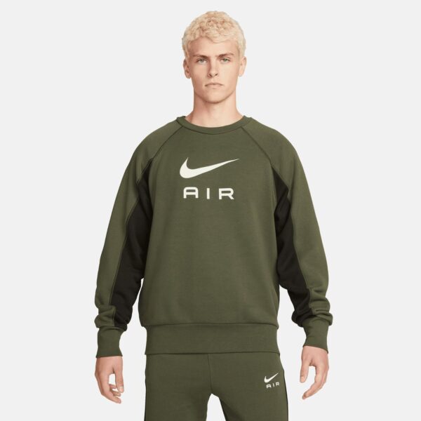 سویشرت مردانه نایک Sportswear Air Ft Crew - خاکی