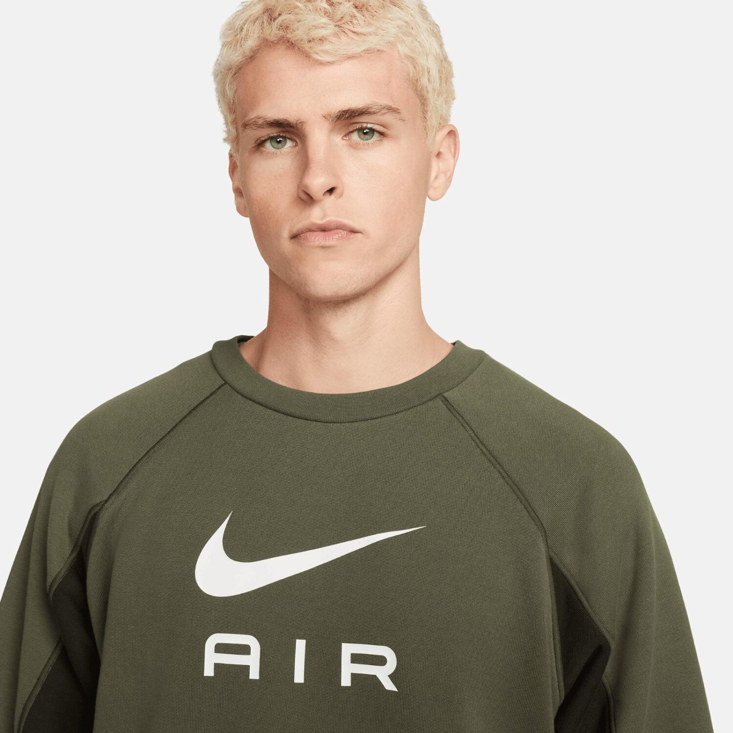 سویشرت مردانه نایک Sportswear Air Ft Crew - خاکی