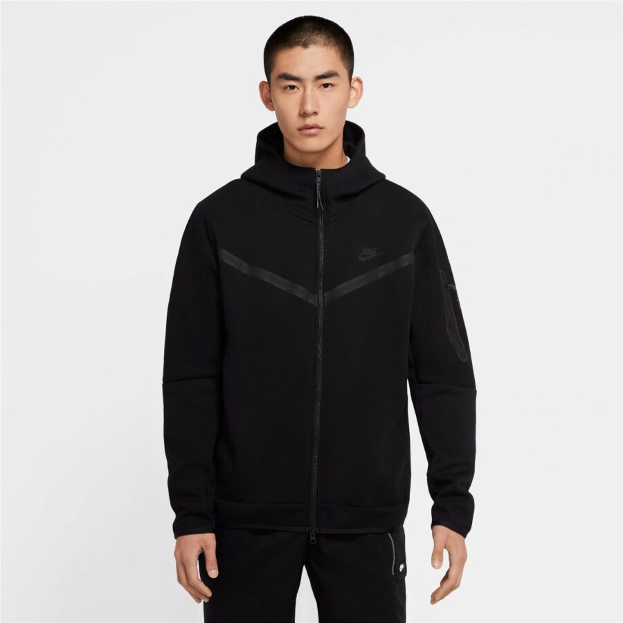 سویشرت مردانه نایک Sportswear Tech Fleece Full-Zip Windrunner - مشکی