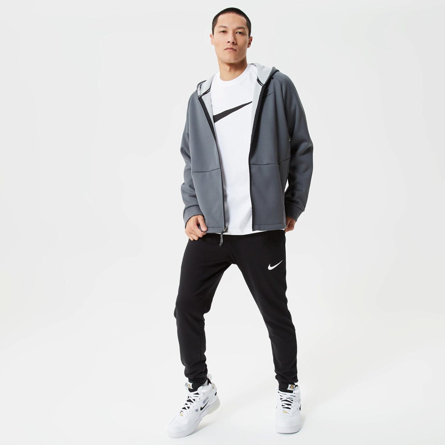 سویشرت مردانه نایکی Pro Therma-FIT Sphere Hoodie Full-Zip - خاکستری