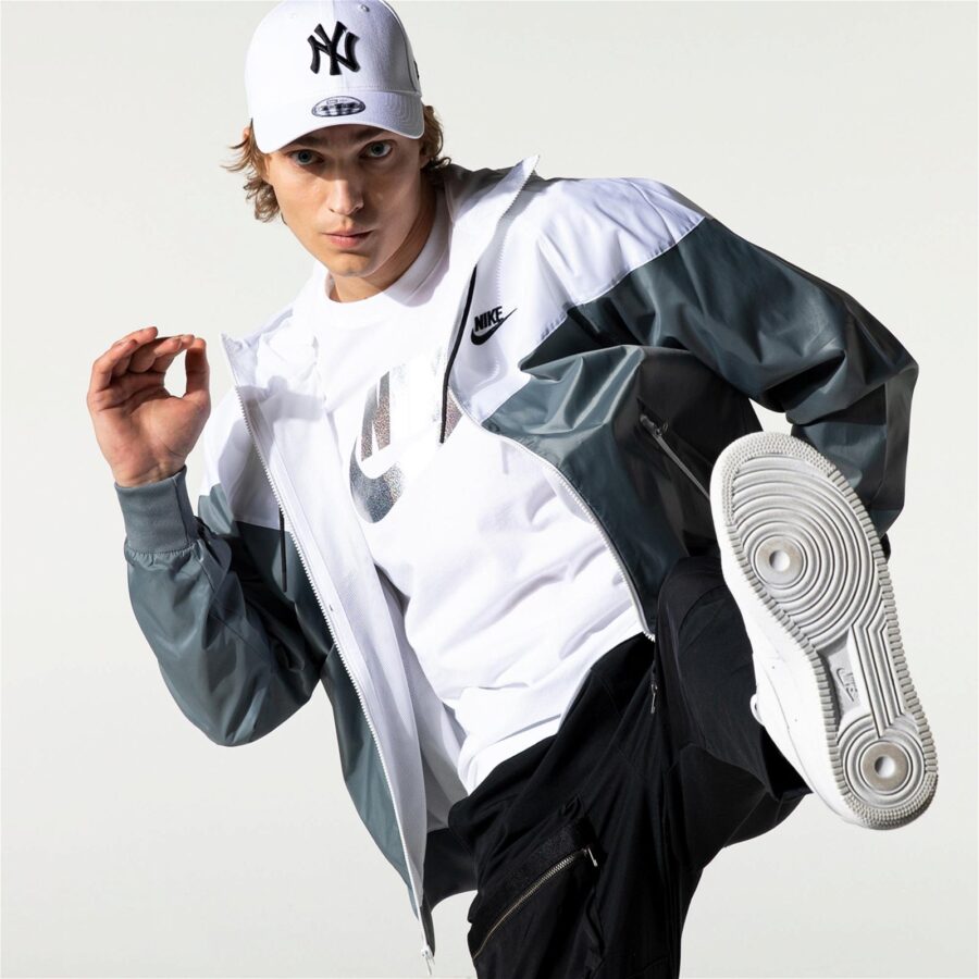 سویشرت مردانه نایکی Sportswear Windrunner Riversible Hooded - خاکستری