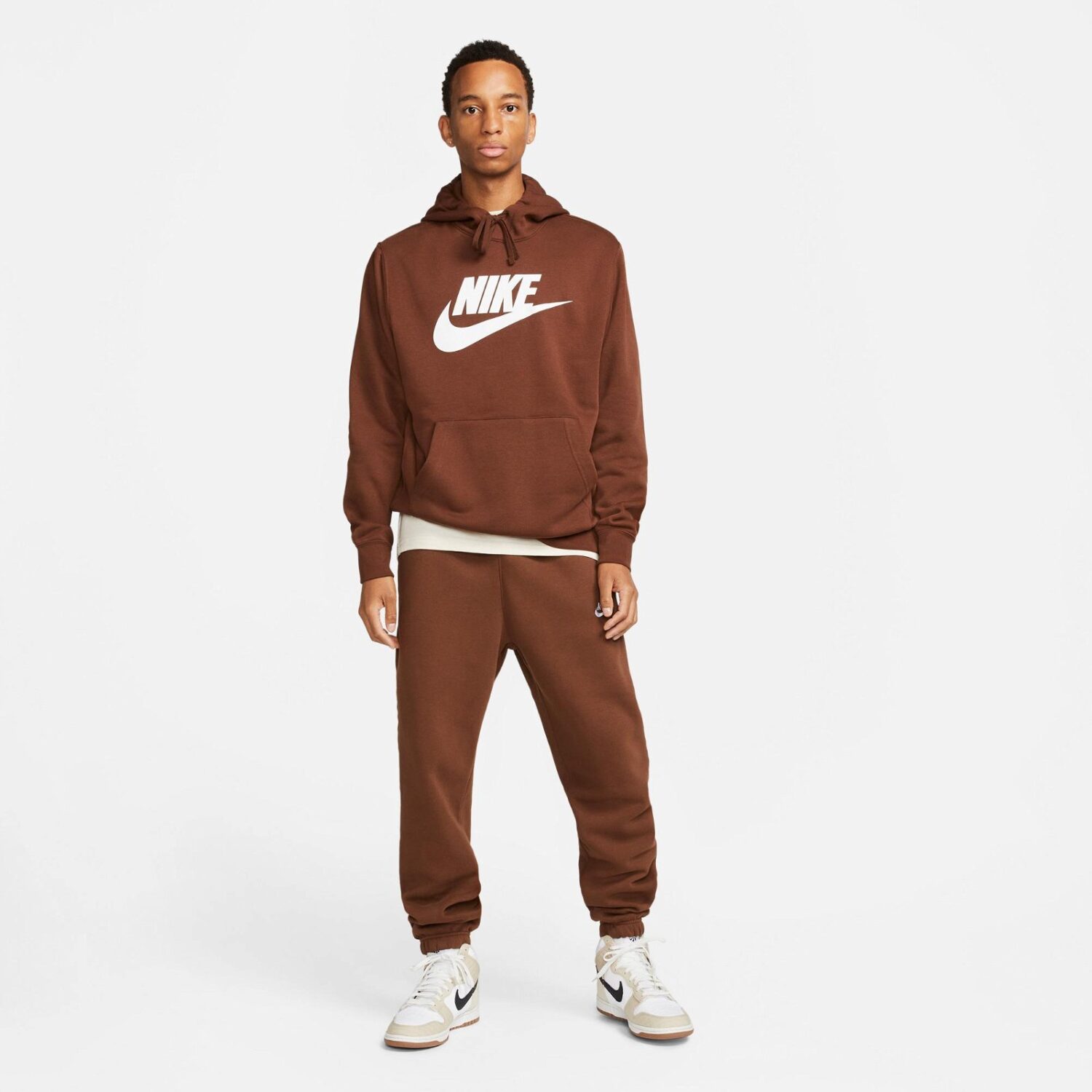 شلوار  مردانه نایک Sportswear Club Fleece - قهوه ای