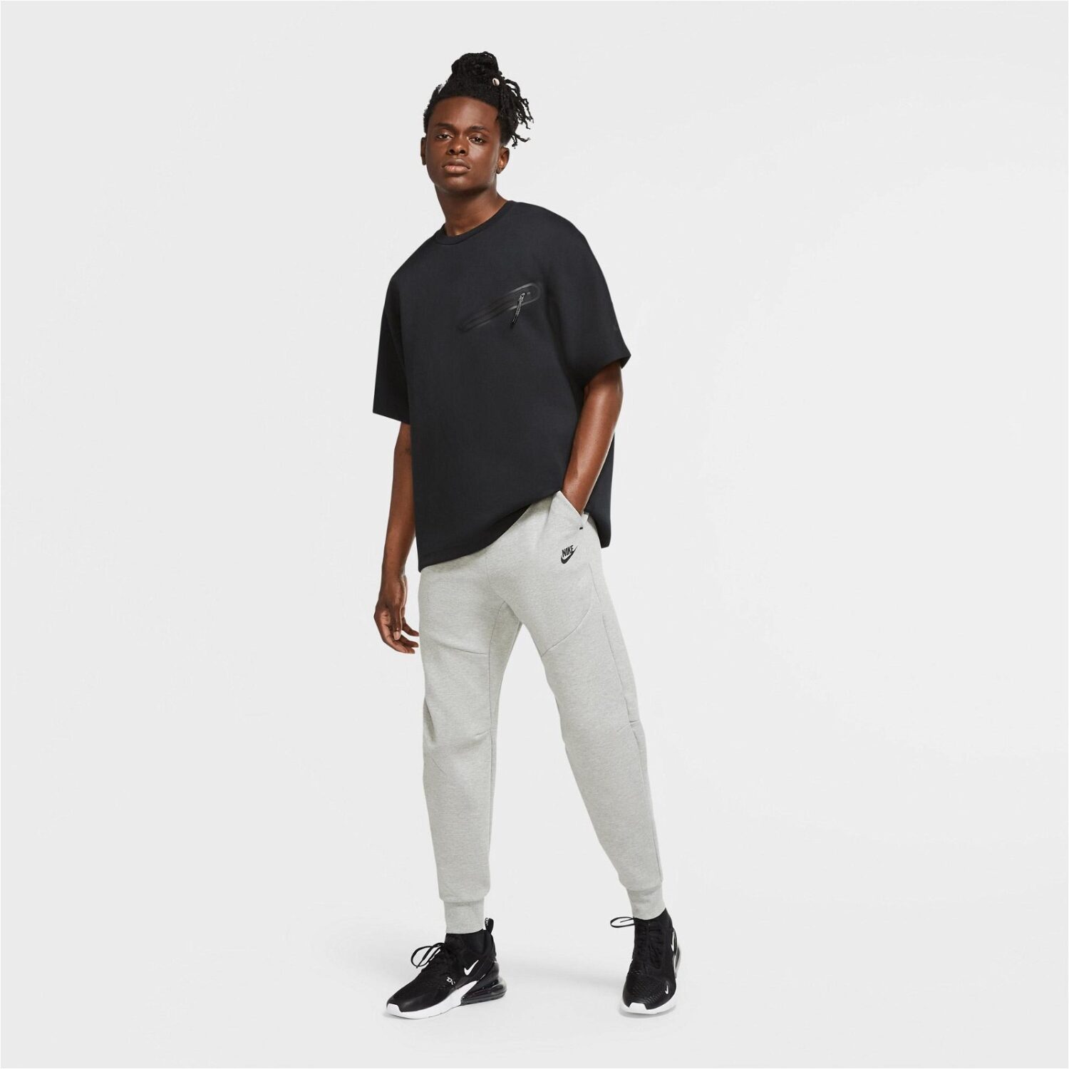 شلوار  مردانه نایک Sportswear Essential Tech Fleece Jogger - خاکستری