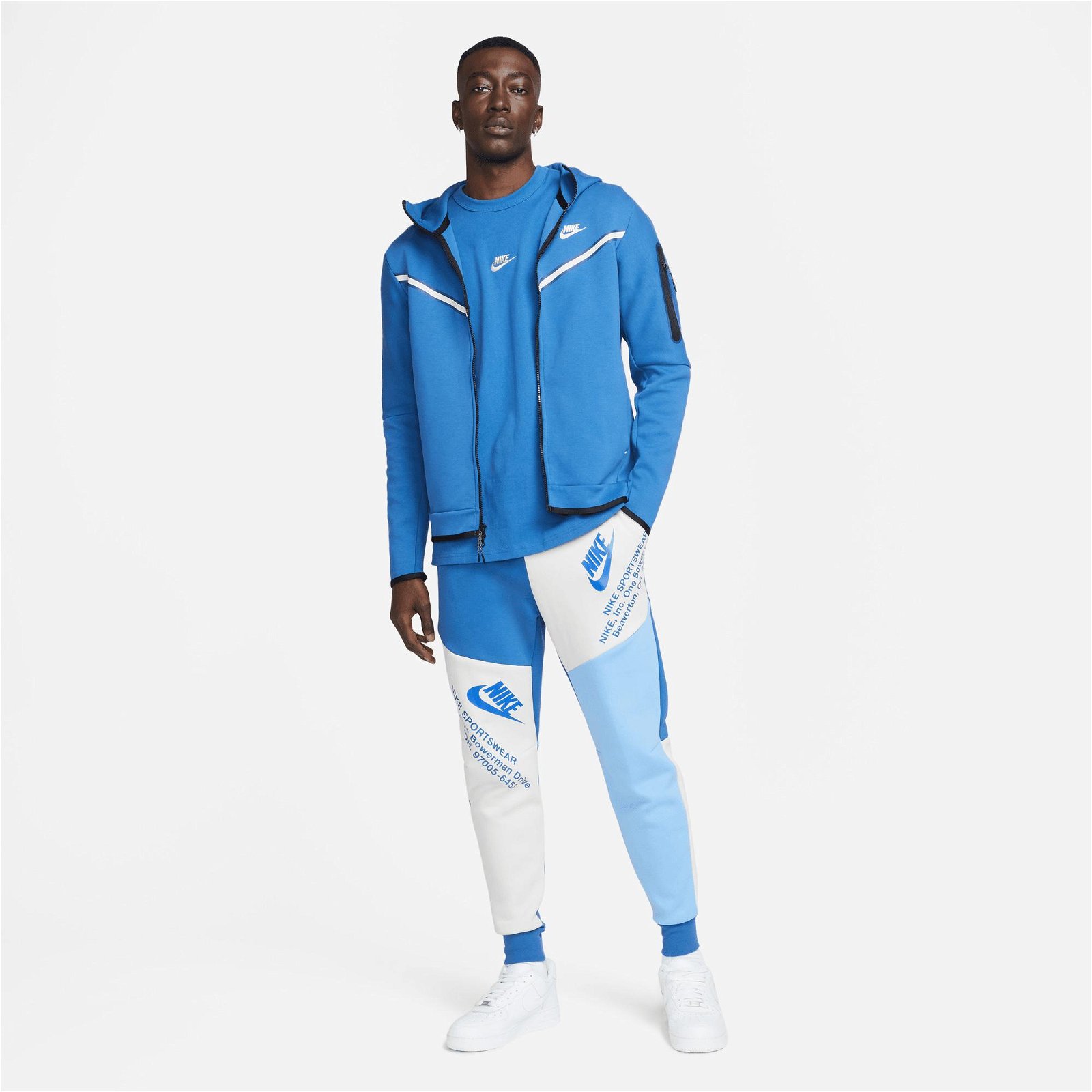 شلوار مردانه نایکی Sportswear Tech Fleece - آبی
