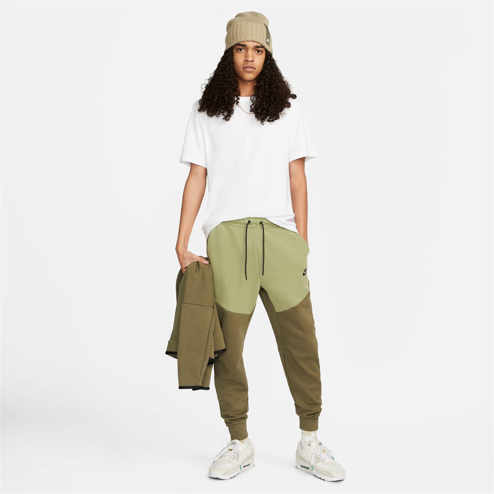 شلوار مردانه نایکی Sportswear Tech Fleece - خاکی