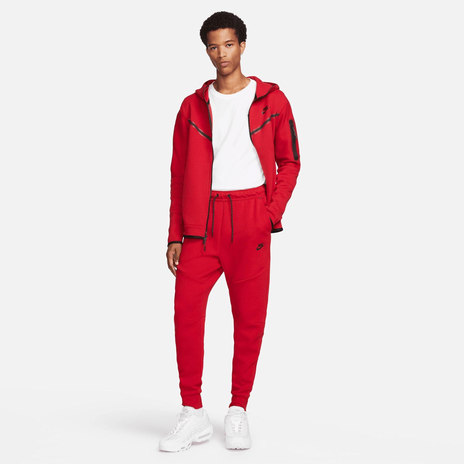 شلوار مردانه نایکی Sportswear Tech Fleece - قرمز