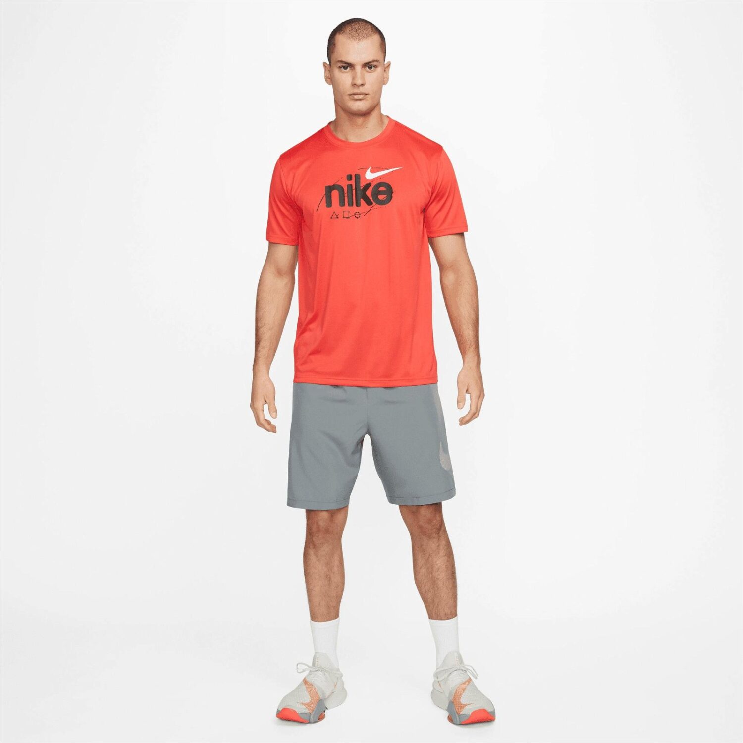 شلوارک مردانه نایک Dri-FIT Flex Woven 9  - خاکستری