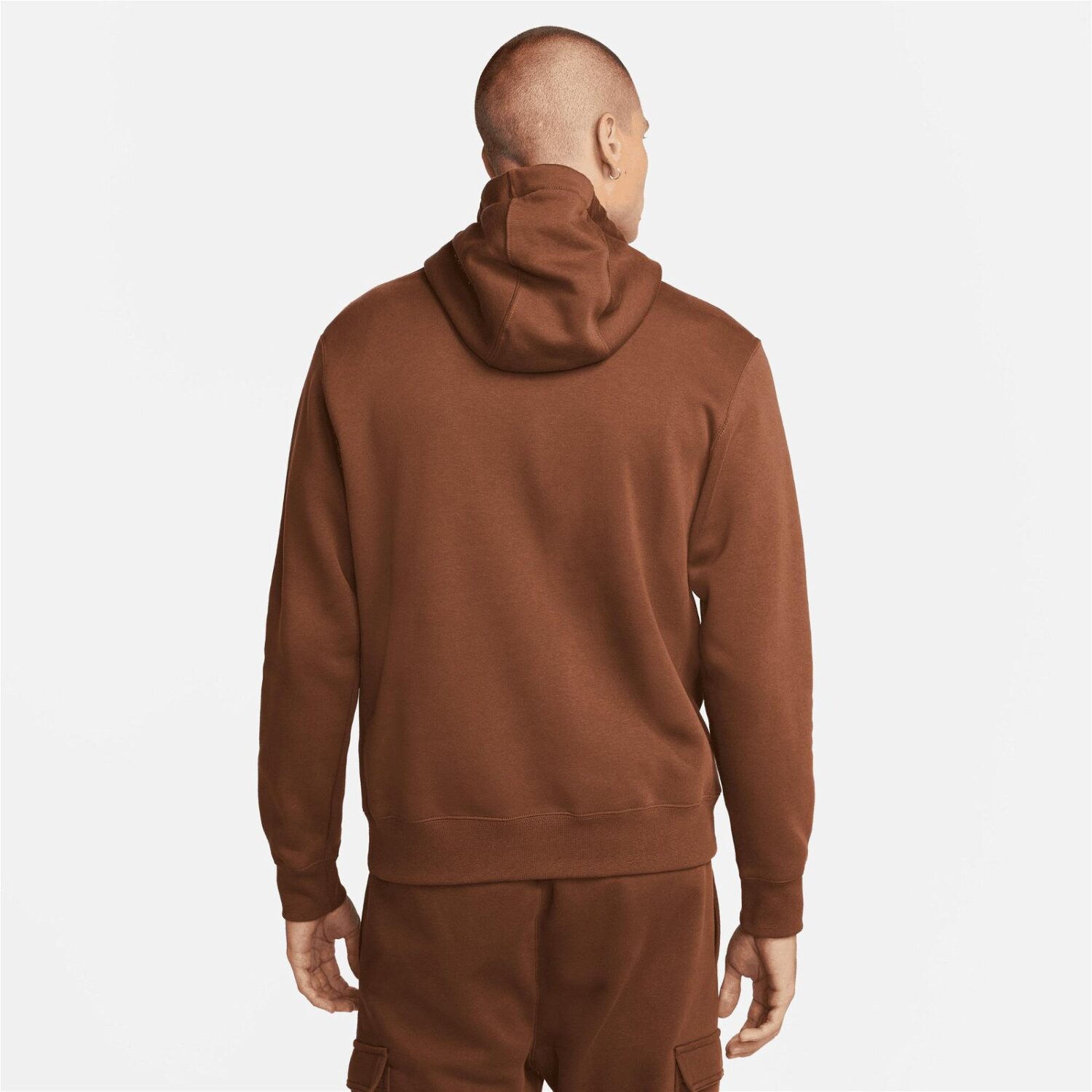 هودی مردانه نایک Sportswear Club Hoodie - قهوه ای