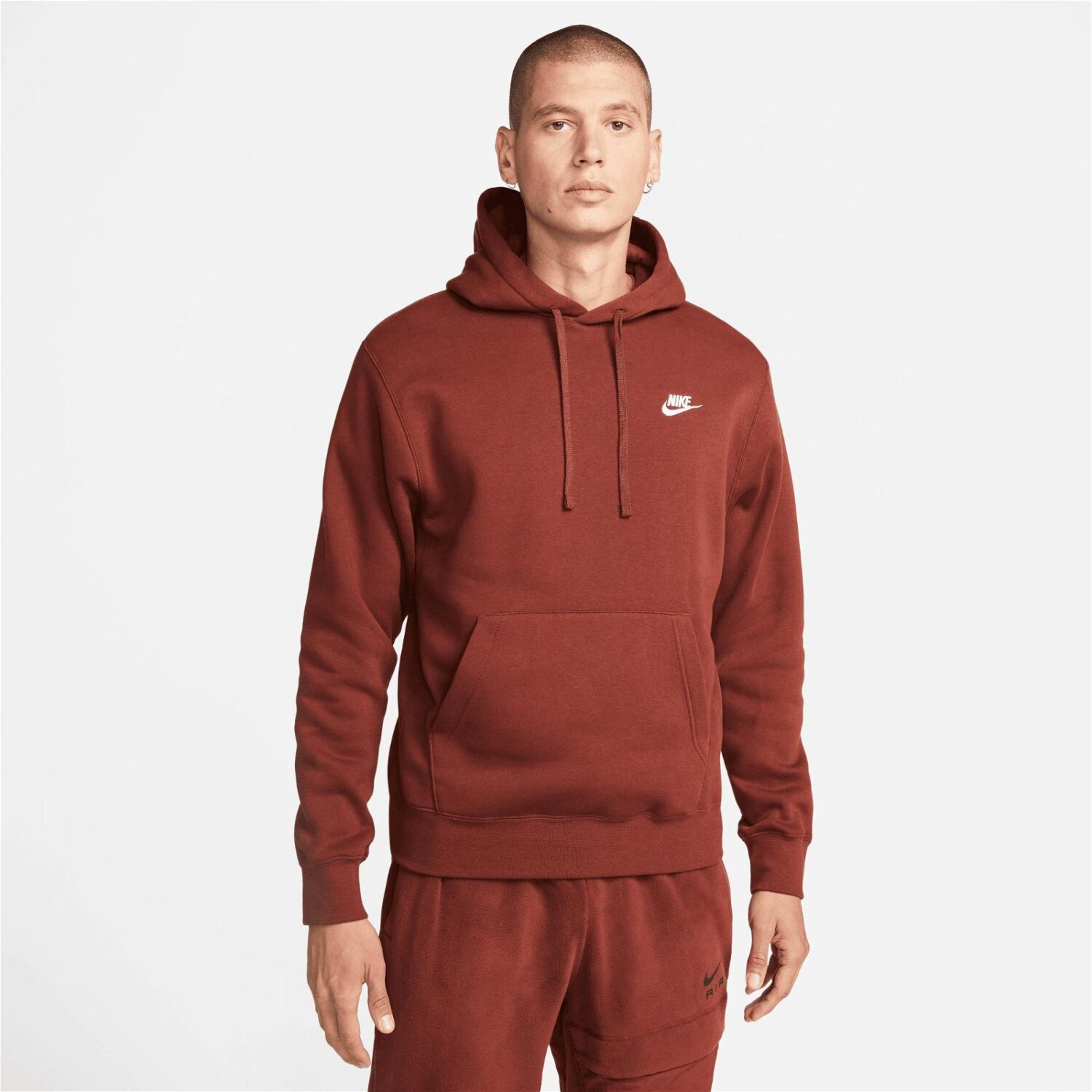 هودی مردانه نایک Sportswear Club Hoodie - قهوه ای روشن