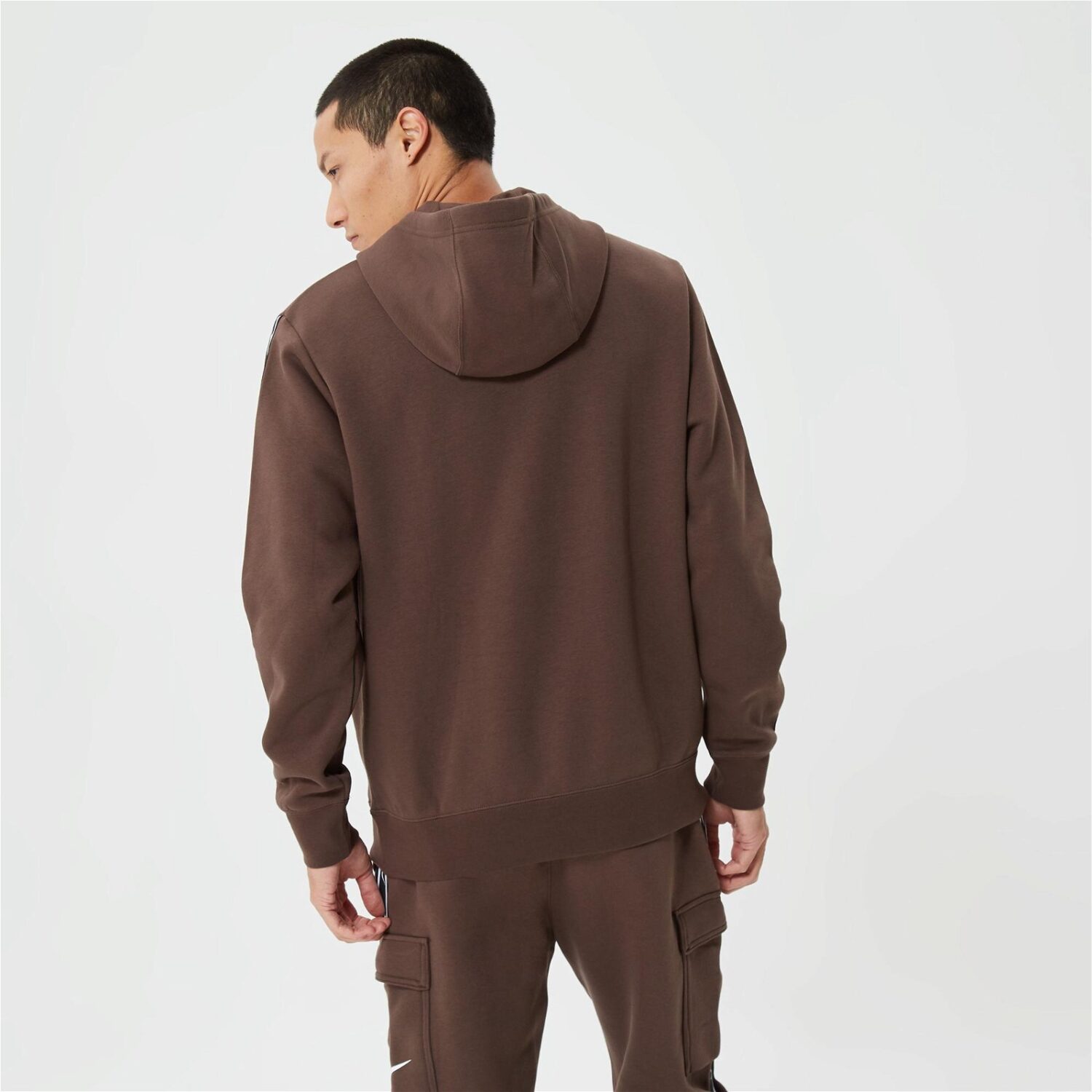 هودی مردانه نایک Sportswear Repeat Fleece Hoodie - قهوه ای