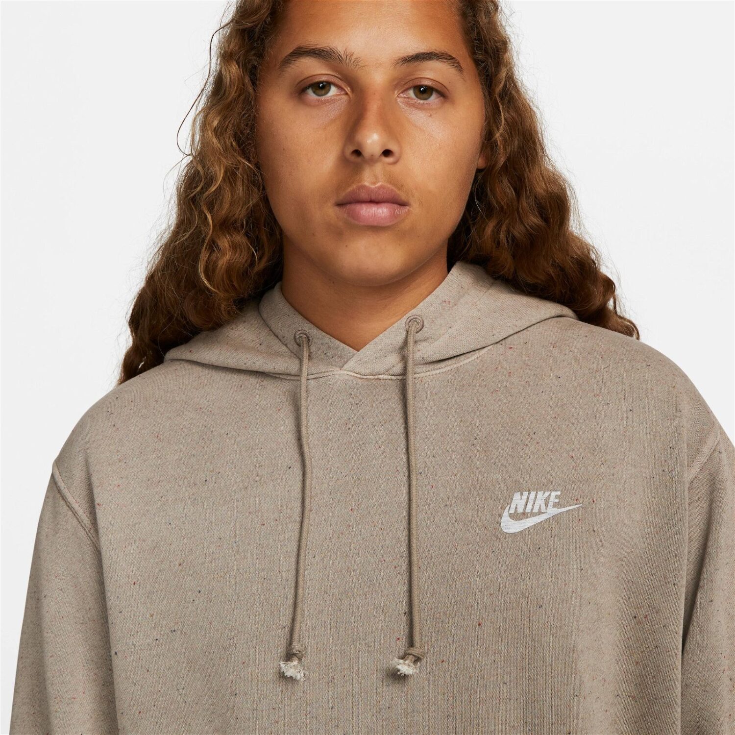 هودی مردانه نایکی Club+ Hoodie Revival - خاکستری