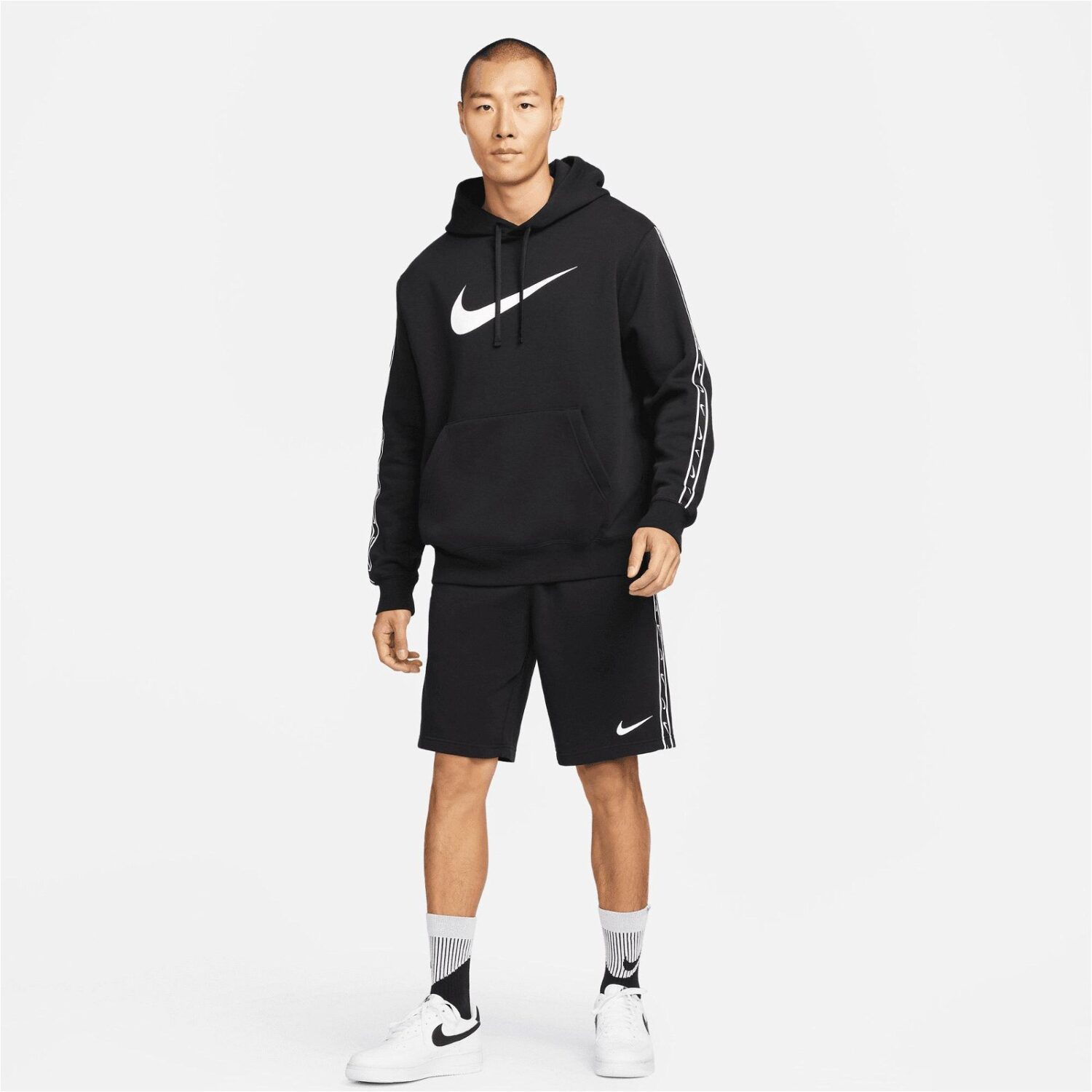 هودی مردانه نایکی Sportswear Repeat Fleece - مشکی