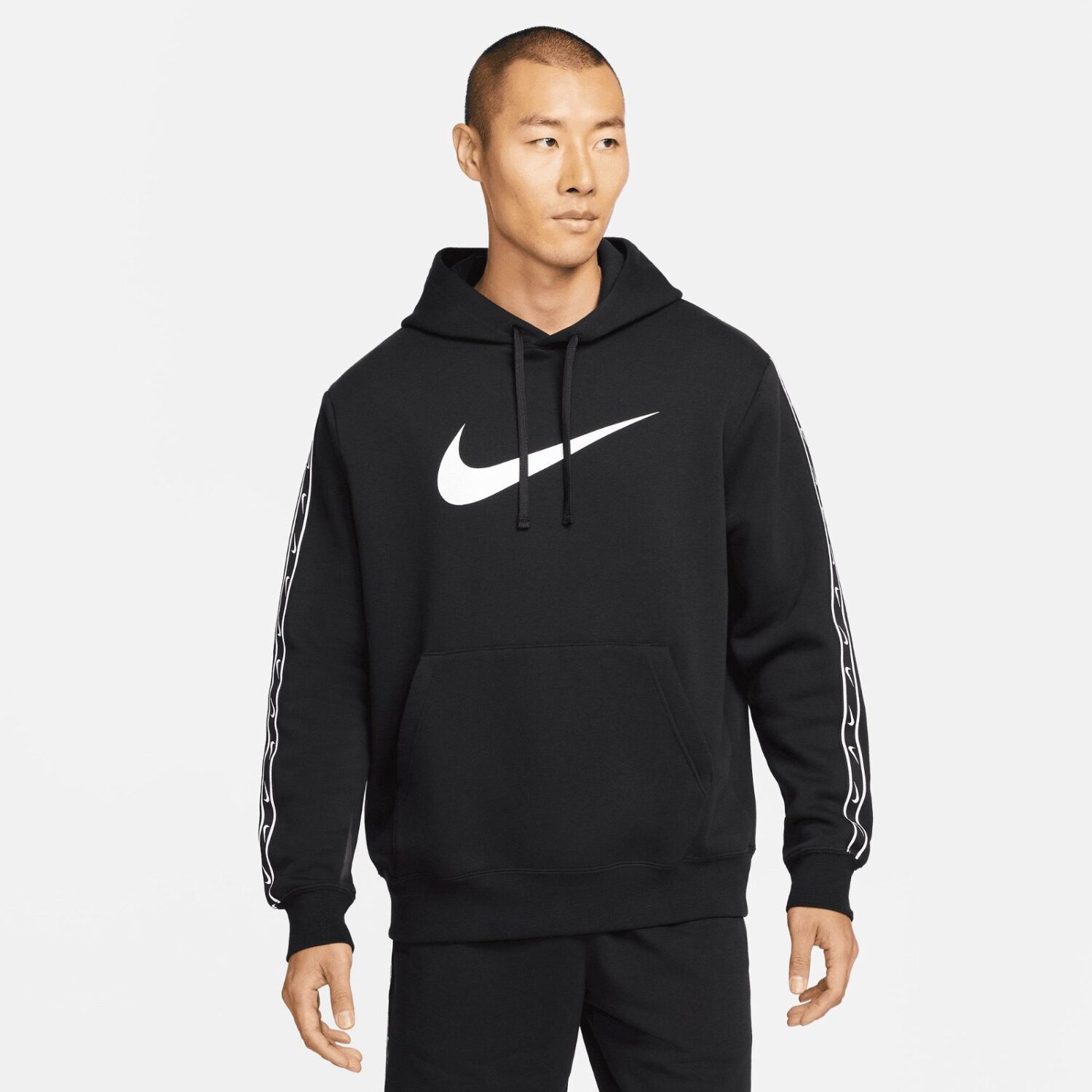 هودی مردانه نایکی Sportswear Repeat Fleece - مشکی