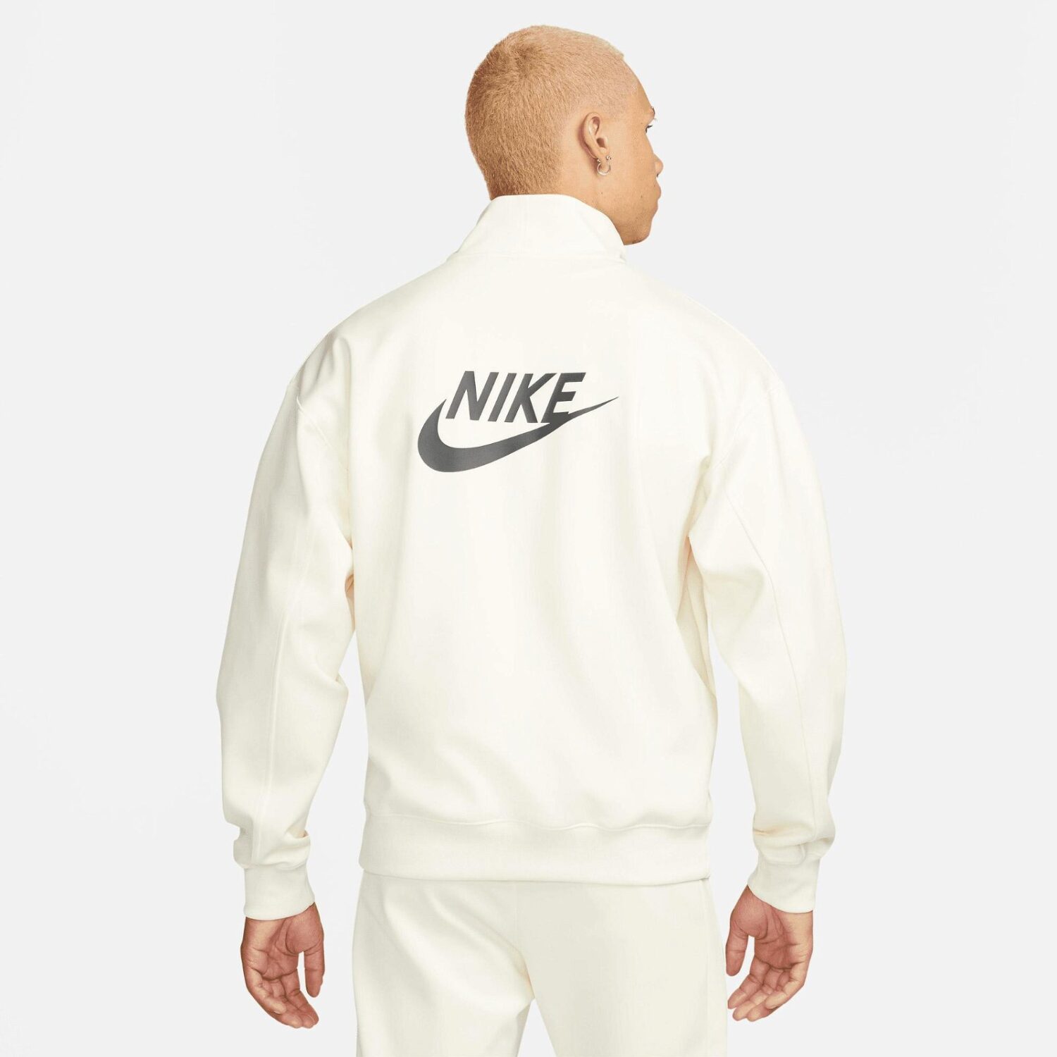 ژاکت پلیور زیپ دار مردانه نایک Sportswear Circa Hz - کرم