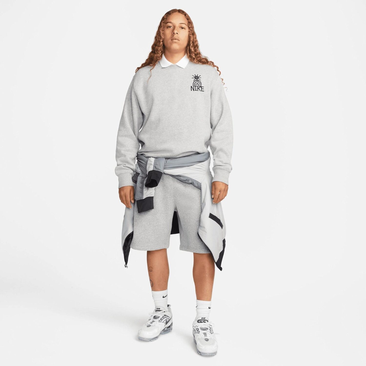 ژاکت پلیور مردانه نایک Sportswear HbrC Crew - مشکی