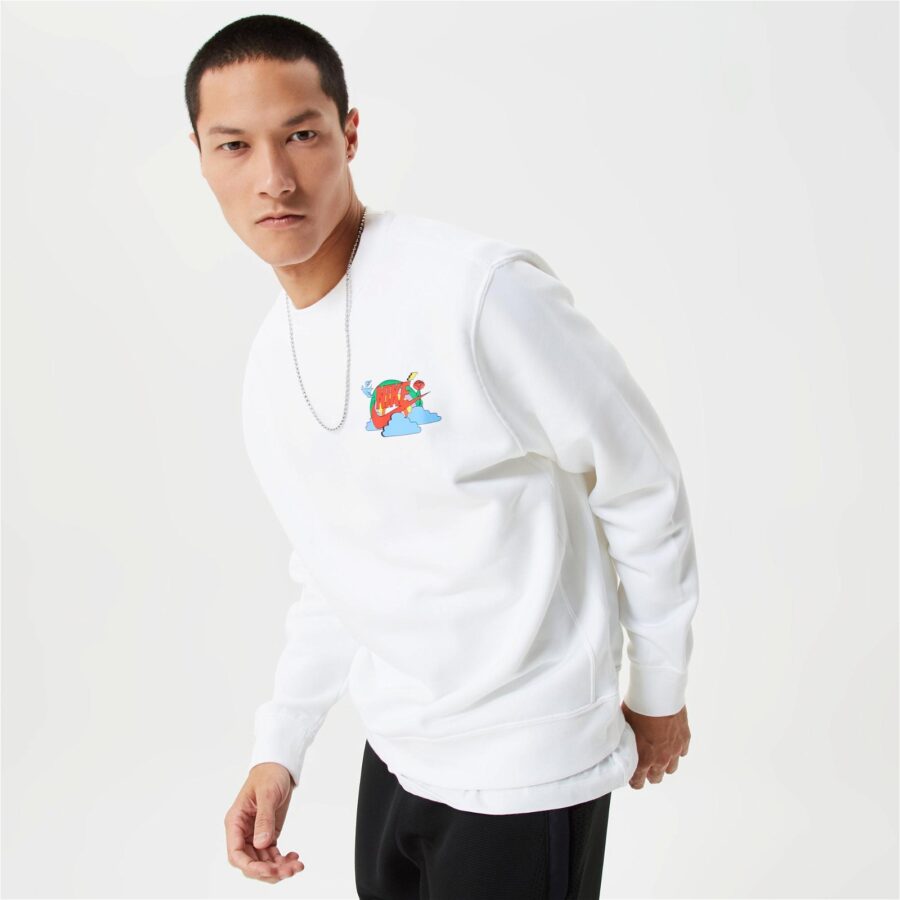 ژاکت پلیور مردانه نایکی Sportswear Fleece Crew Swoosh Spirit - سفید