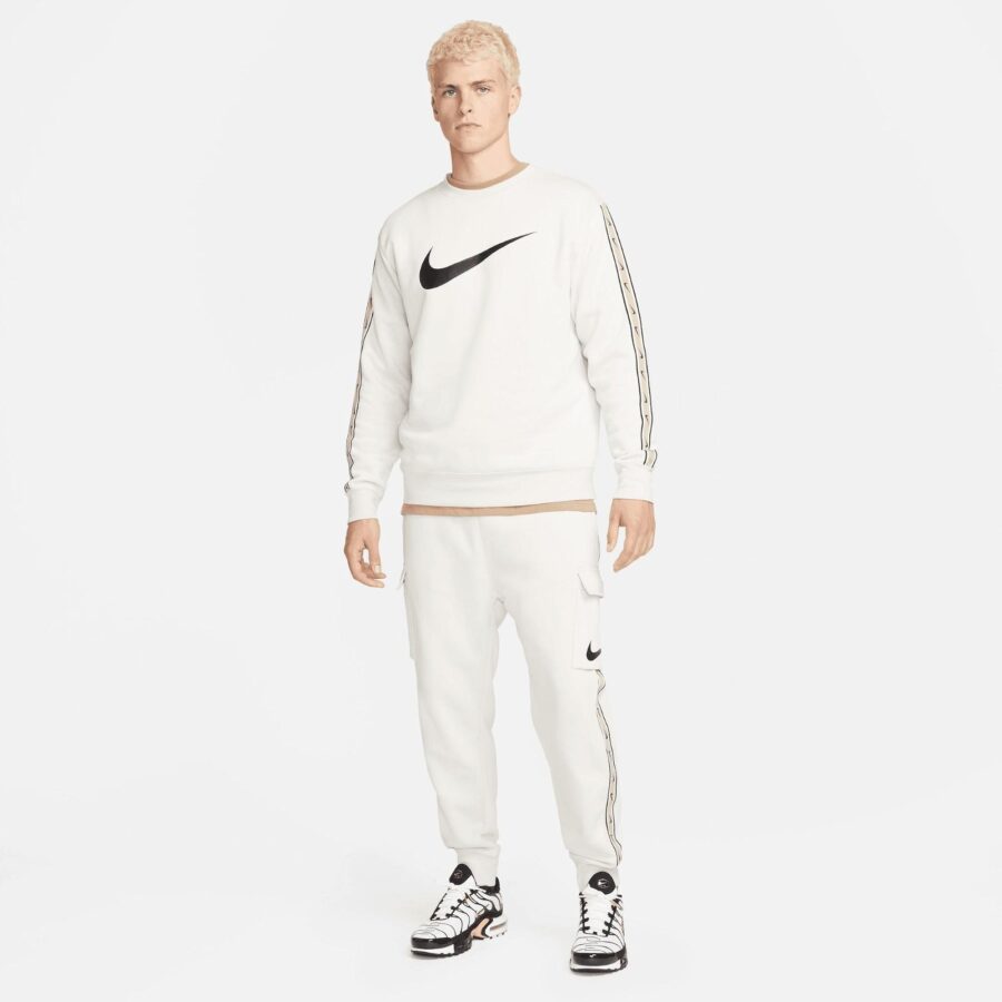 ژاکت پلیور مردانه نایکی Sportswear Repeat Fleece Crew - بژ