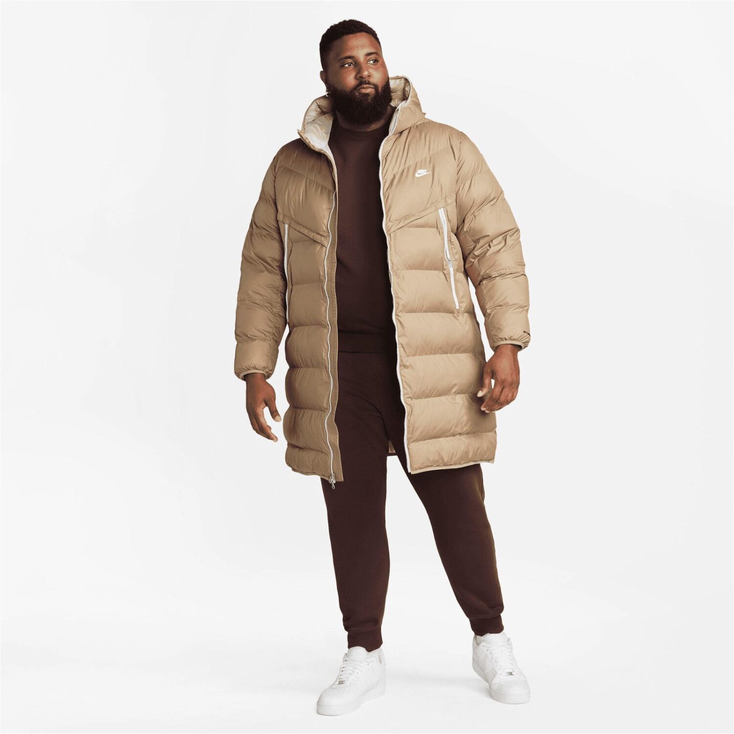 کاپشن مردانه نایکی Sportswear Storm-FIT Windrunner - قهوه ای