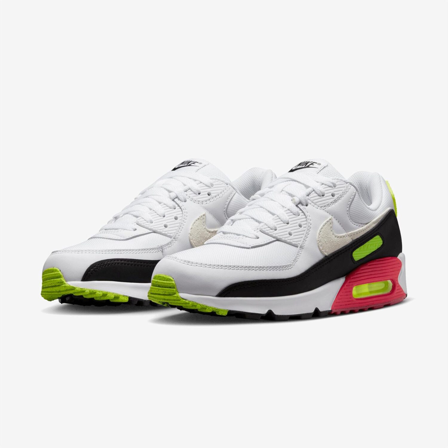 کفش مردانه نایک Air Max 90 - سفید مشکی قرمز سبز