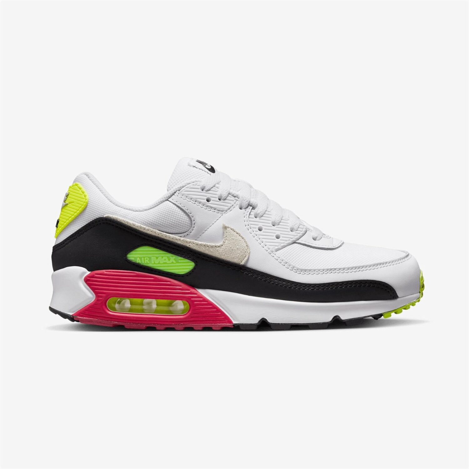 کفش مردانه نایک Air Max 90 - سفید مشکی قرمز سبز