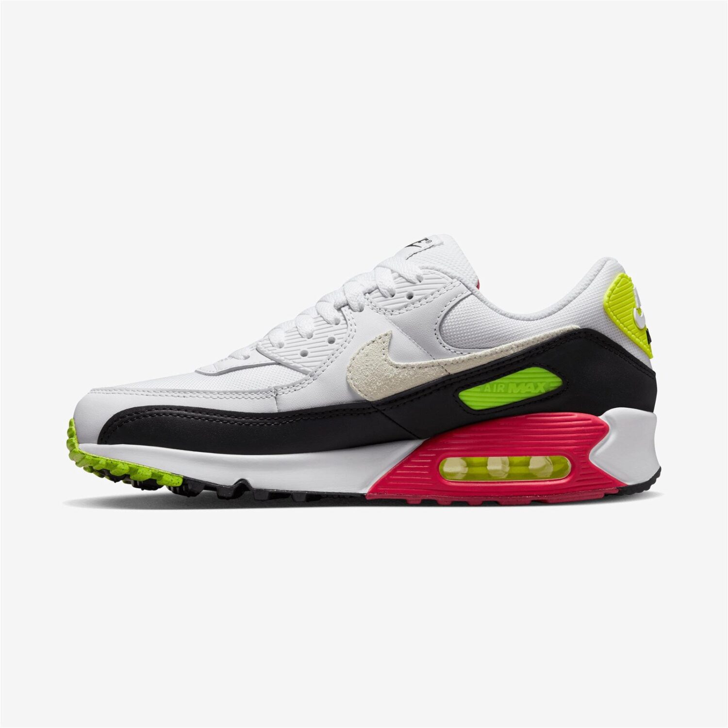 کفش مردانه نایک Air Max 90 - سفید مشکی قرمز سبز