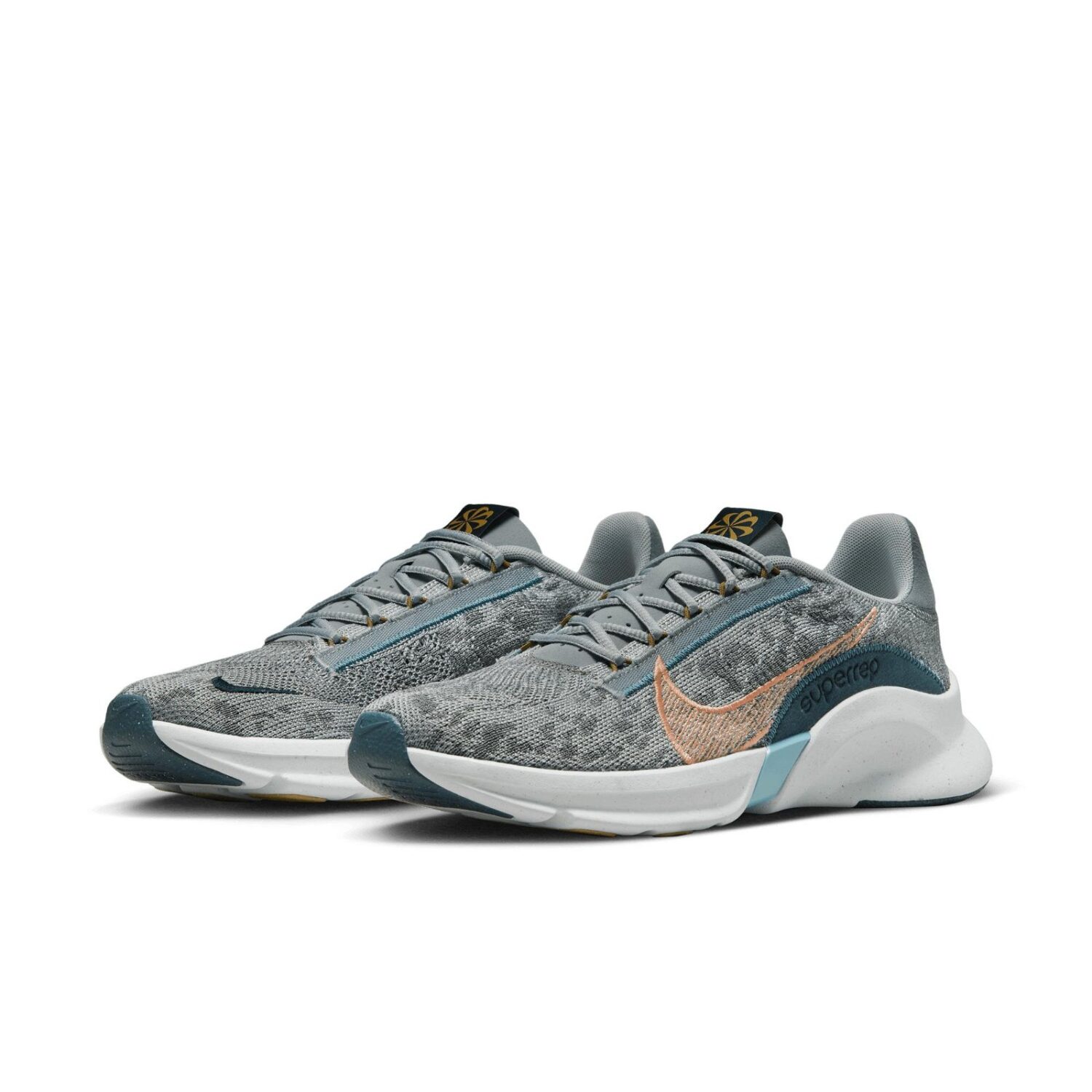 کفش مردانه نایکی Superrep Go 3 NN Flyknit - خاکستری روشن