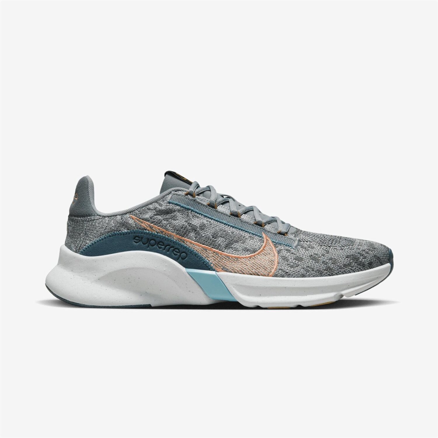 کفش مردانه نایکی Superrep Go 3 NN Flyknit - خاکستری روشن