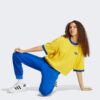 تیشرت آدیداس زنانه Oversized - زرد