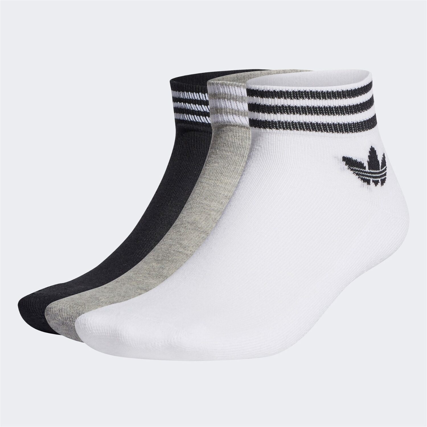 جوراب آدیداس Trefoil Ankle سه جفت - سفید