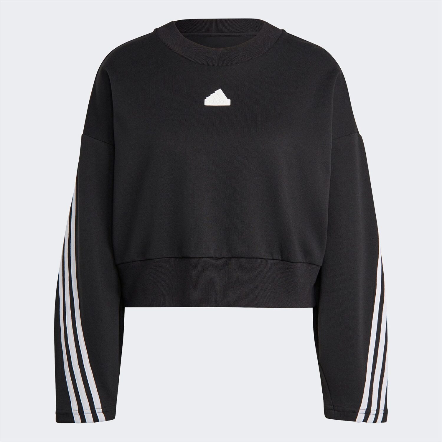 سویشرت آدیداس زنانه Future Icon 3 Stripes Crew - سیاه