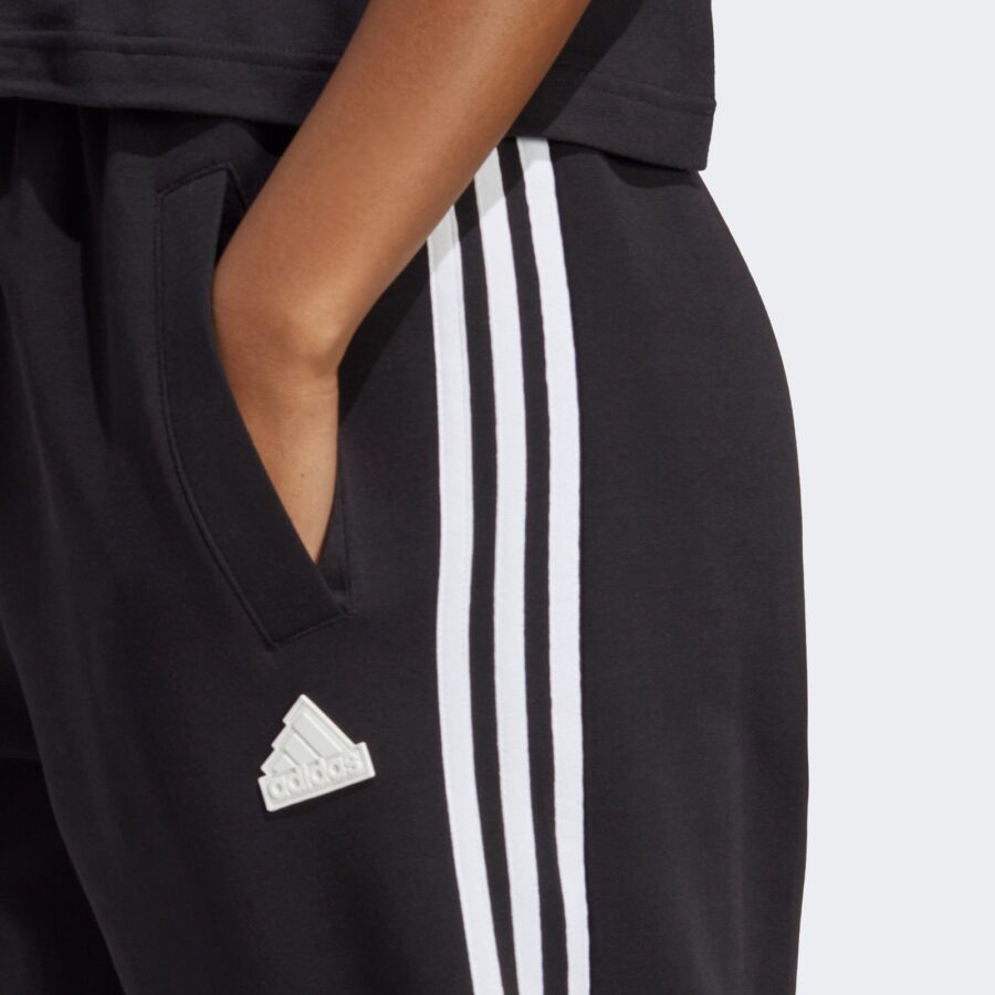شلوار آدیداس زنانه Future Icon 3 Stripes Print - سیاه