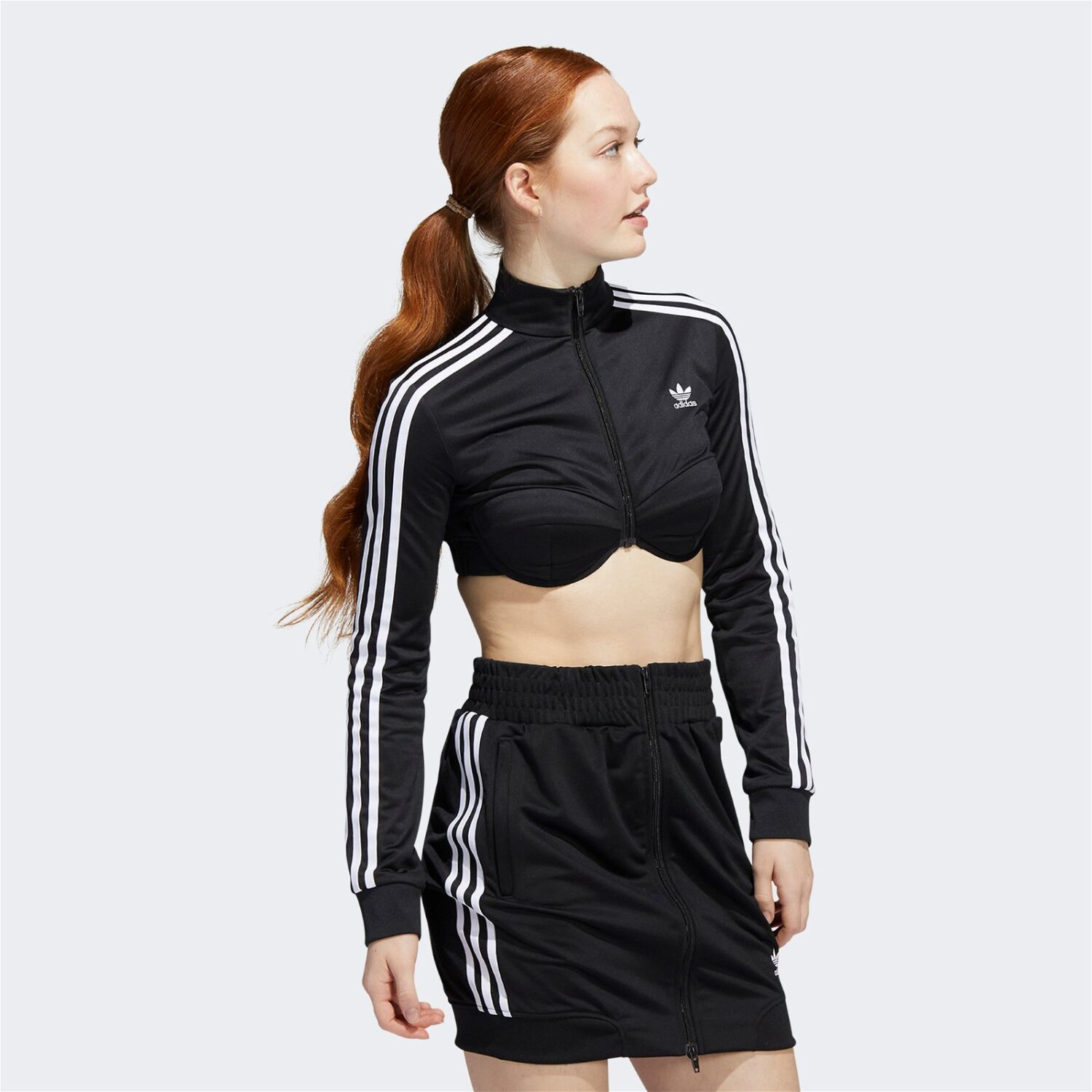 شلوار آدیداس زنانه Jeremy Scott Monogram Crop Tt - سیاه