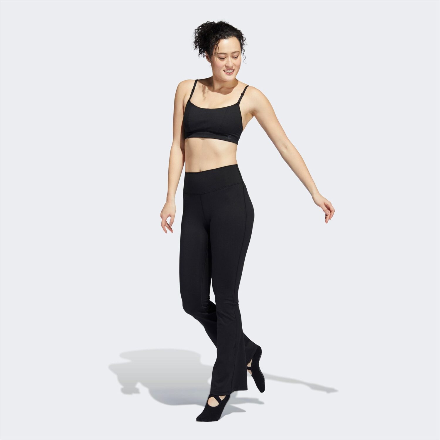 لگ آدیداس زنانه Yoga Studio Flared - سیاه