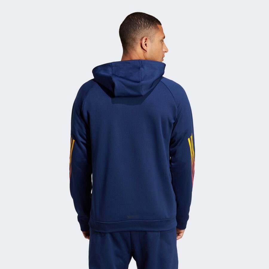 هودی آدیداس مردانه Train Icon 3 Stripes Hoodie - سرمه ای