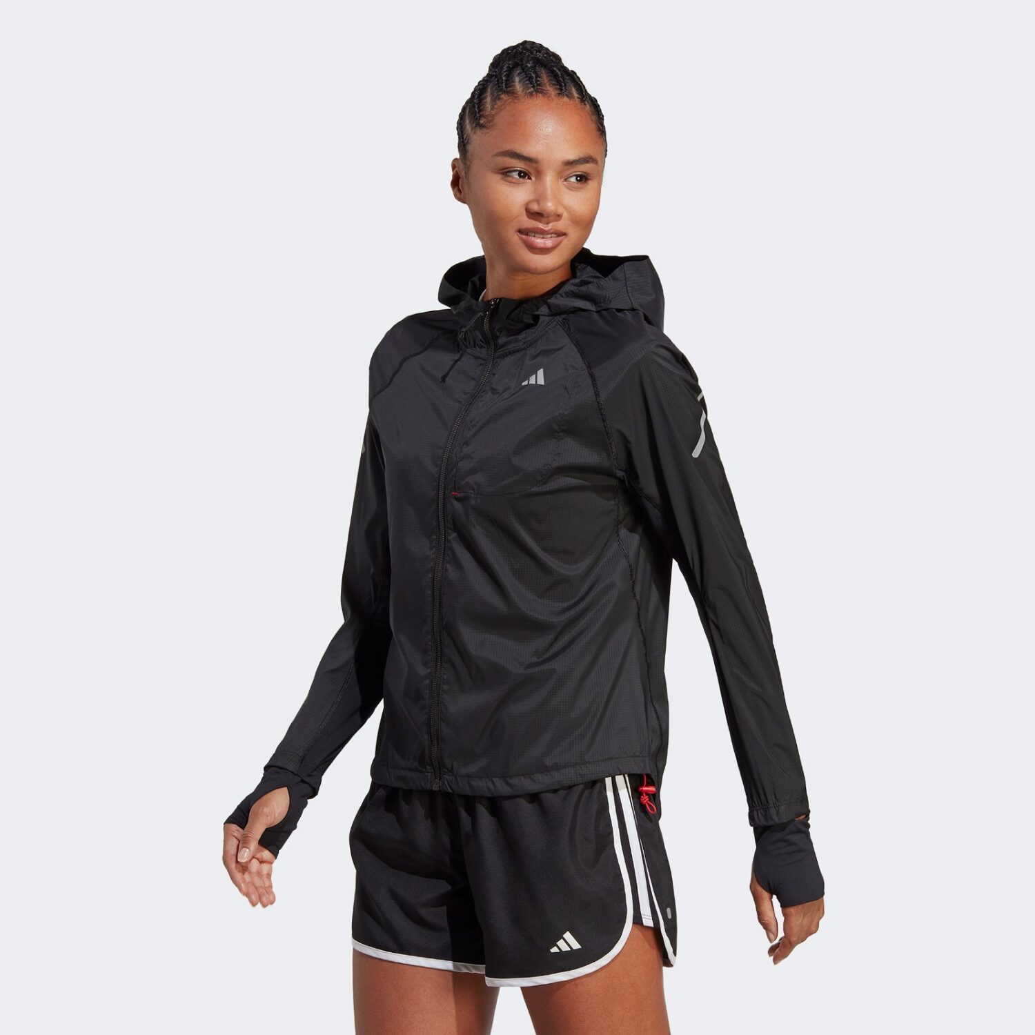 کاپشن آدیداس زنانه Fast Running - سیاه