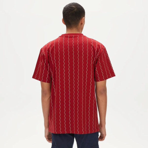 تیشرت مردانه کارل کانی Signature Zigzac Pinstripe - قرمز