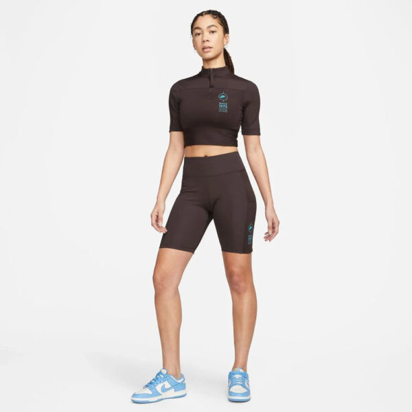 تایت ورزشی زنانه Dri-Fit نایکی - قهوه ای تیره