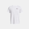 تیشرت آندرآرمور UA Heavyweight Left Chest Logo Repeat - سفید